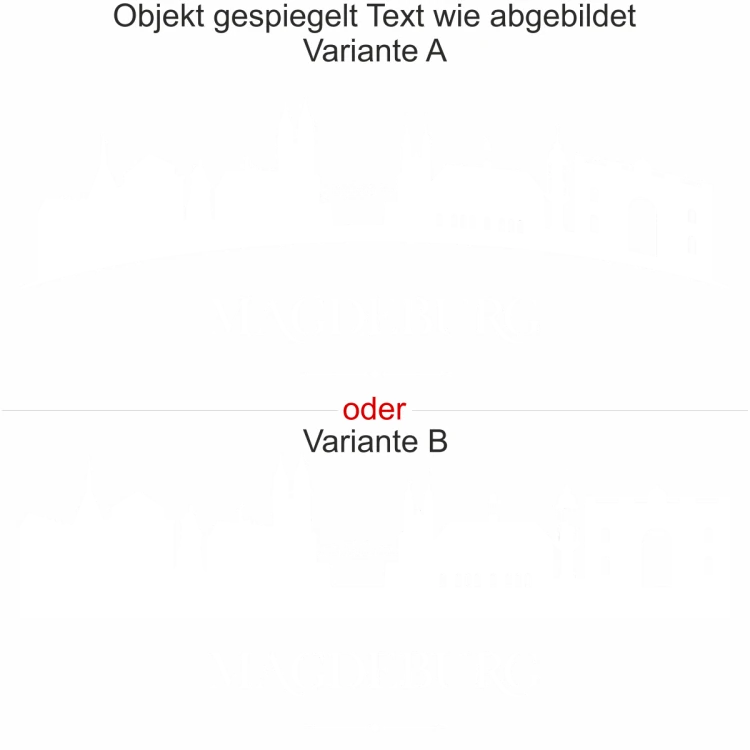 - Ansicht Ausrichtung mit Farbauswahl und Variante