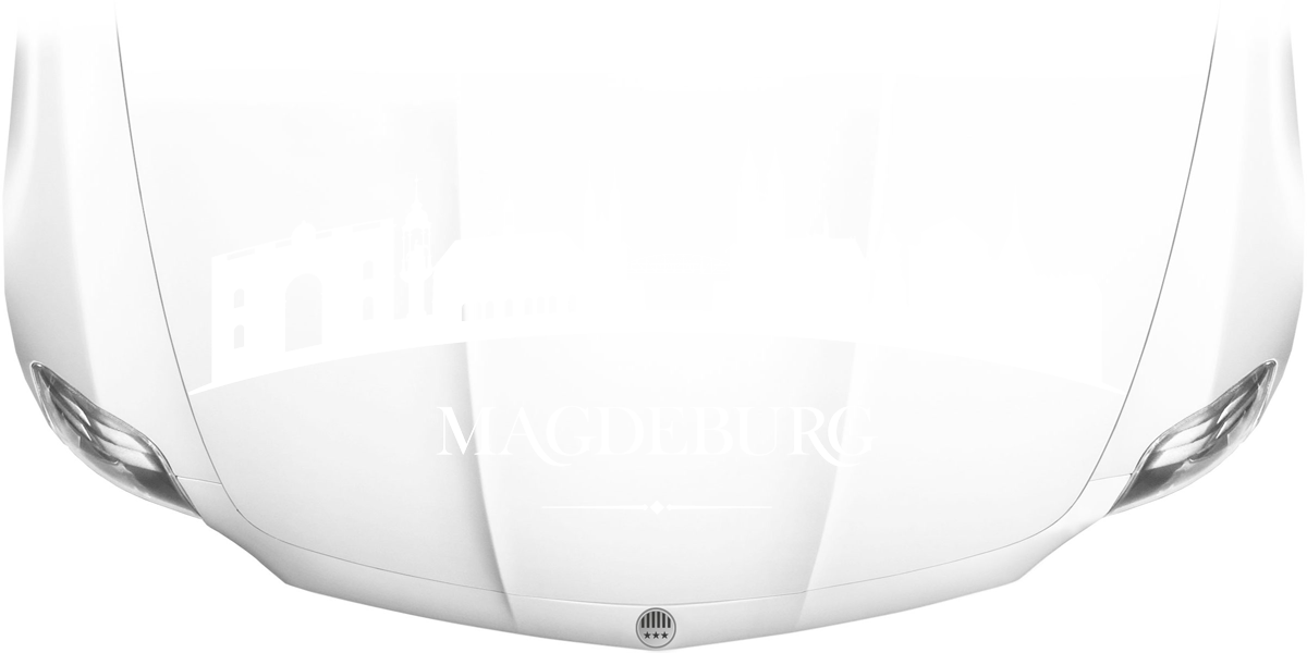 Motorhaubendekor Skyline Magdeburg