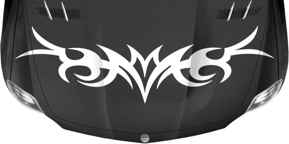 Autoaufkleber Motorhaube Tribal