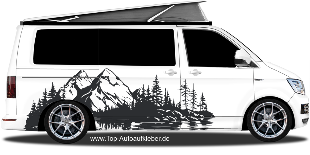 Autoaufkleber Natursee in der Wildnis