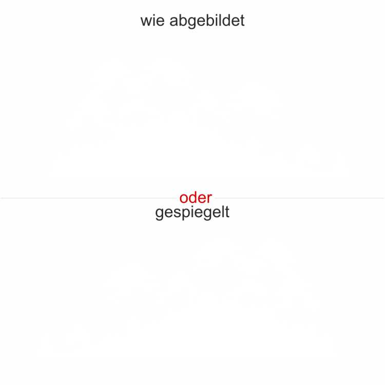 Wohnmobilaufkleber Pinienwald