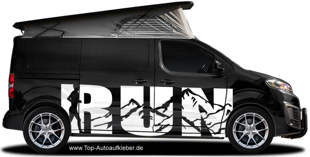 Autoaufkleber Run
