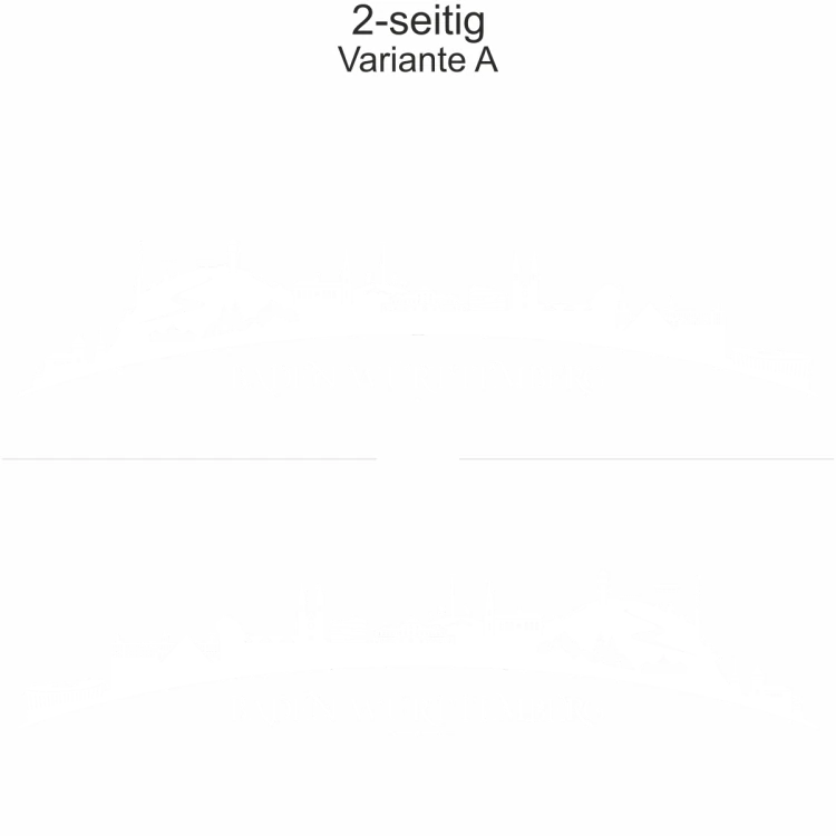 Autoaufkleber Skyline Baden-Württemberg - zweiseitig für beide Fahrzeugseiten und Farbauswahl - Variante A