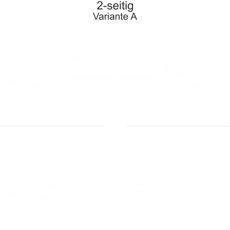 Autoaufkleber Skyline Brandenburg | Set - zweiseitig für beide Fahrzeugseiten und Farbauswahl - Variante A