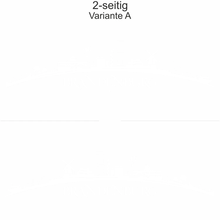 Autoaufkleber Skyline Brandenburg - zweiseitig für beide Fahrzeugseiten und Farbauswahl - Variante A