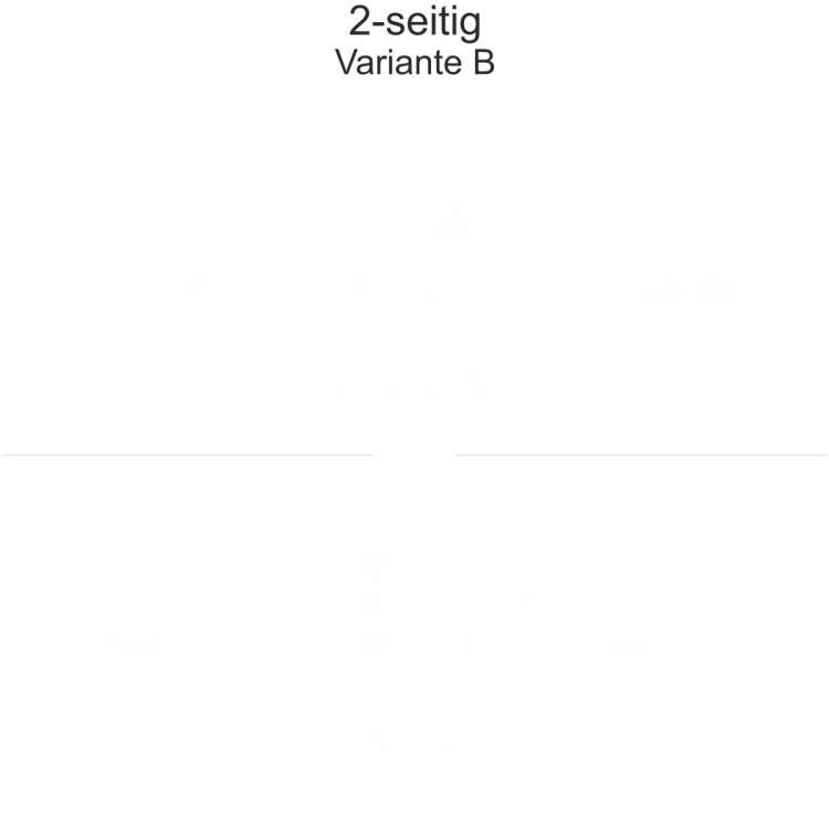 Autoaufkleber Skyline Brandenburg | Set - zweiseitig für beide Fahrzeugseiten und Farbauswahl - Variante B