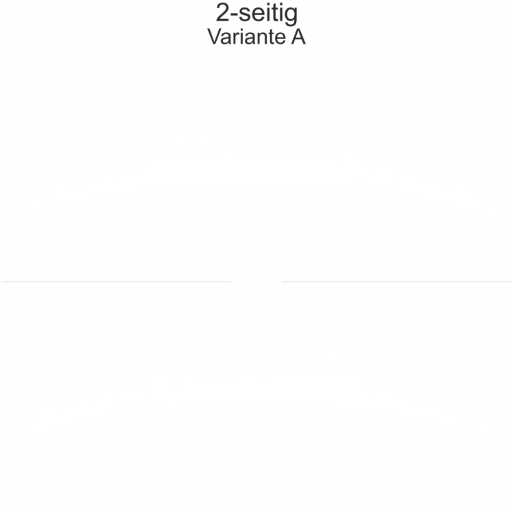 Autoaufkleber Skyline Mecklenburg-Vorpommern | Set - zweiseitig für beide Fahrzeugseiten und Farbauswahl - Variante A