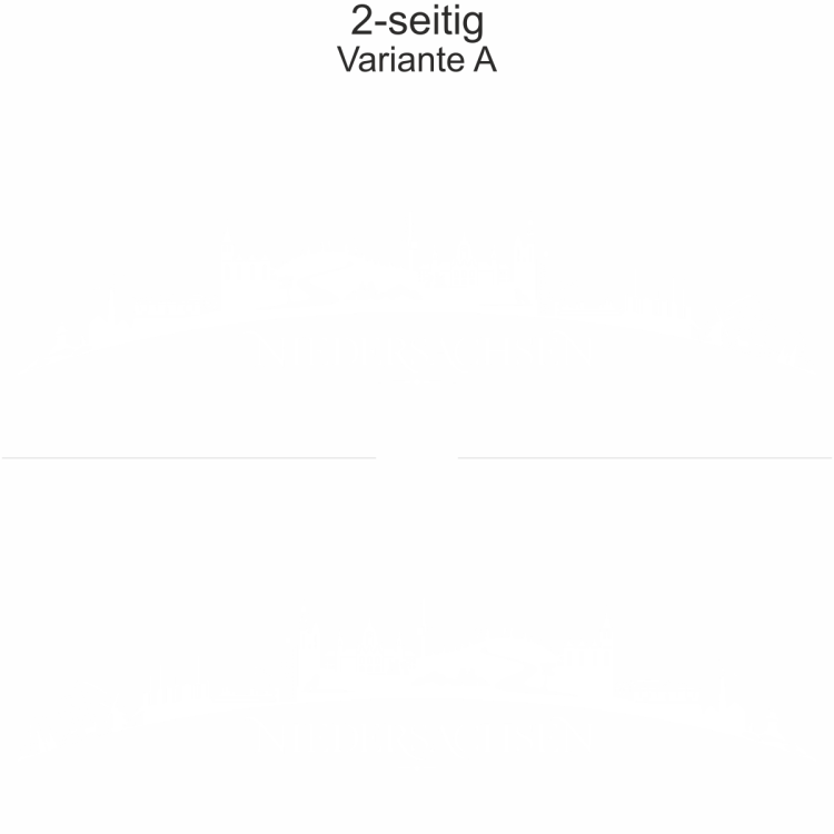 Autoaufkleber Skyline Niedersachsen | Set - zweiseitig für beide Fahrzeugseiten und Farbauswahl - Variante A
