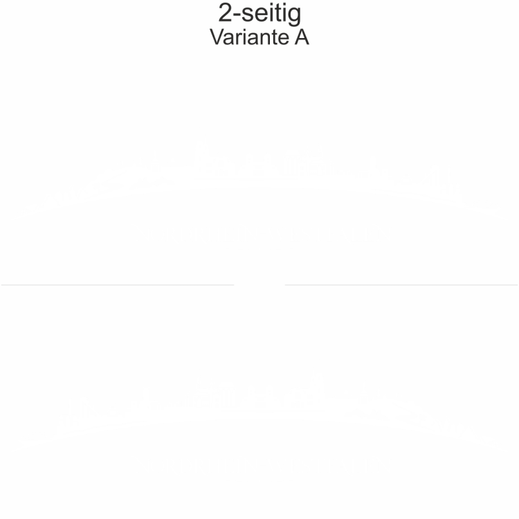 Autoaufkleber Skyline Nordrhein-Westfalen | Se - zweiseitig für beide Fahrzeugseiten und Farbauswahl - Variante A