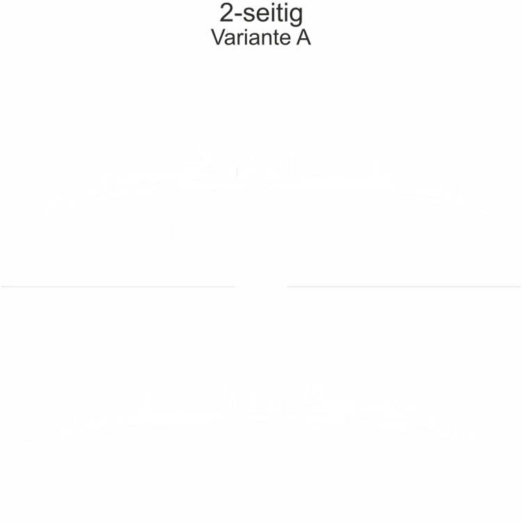 Autoaufkleber Skyline Nordrhein-Westfalen - zweiseitig für beide Fahrzeugseiten und Farbauswahl - Variante A