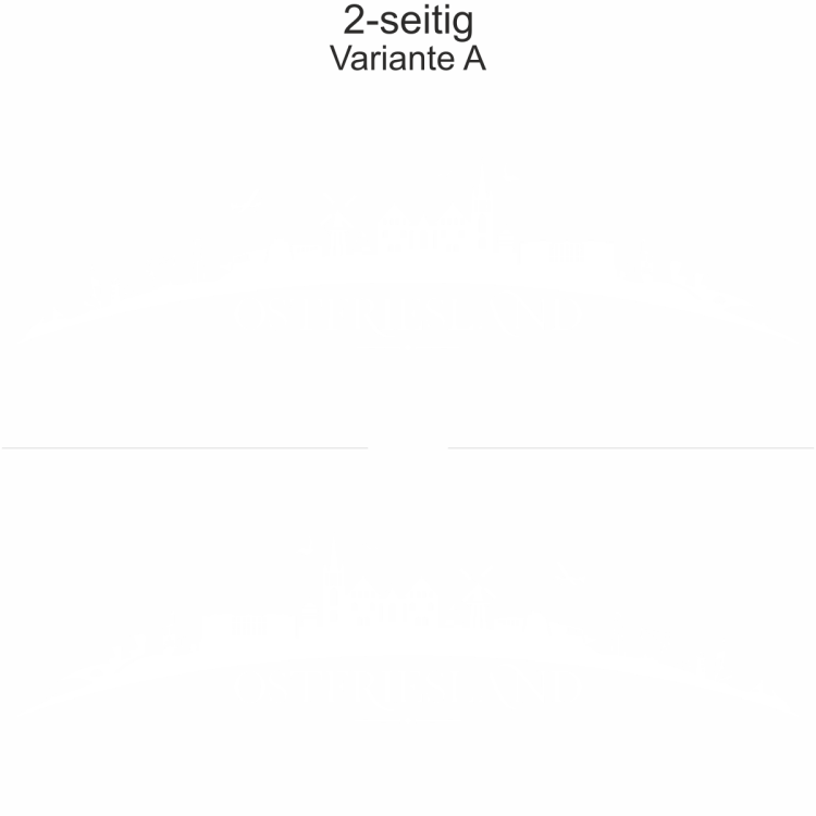 Autoaufkleber Skyline Ostfriesland | Set - zweiseitig für beide Fahrzeugseiten und Farbauswahl - Variante A