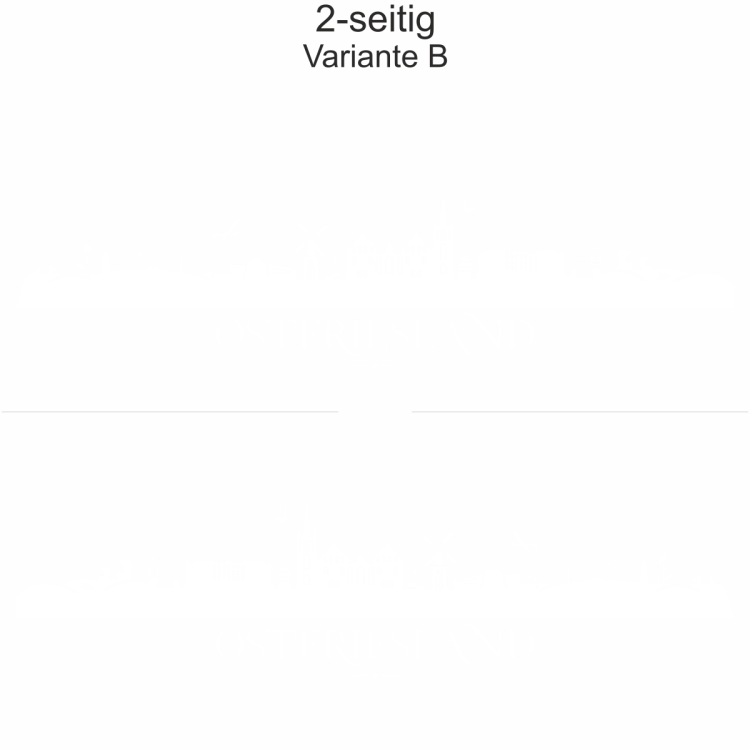 Autoaufkleber Skyline Ostfriesland | Set - zweiseitig für beide Fahrzeugseiten und Farbauswahl - Variante B