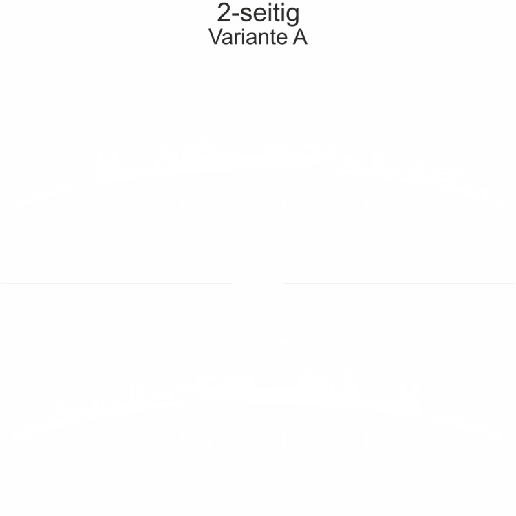 Autoaufkleber Skyline Rheinland-Pfalz | Set - zweiseitig für beide Fahrzeugseiten und Farbauswahl - Variante A