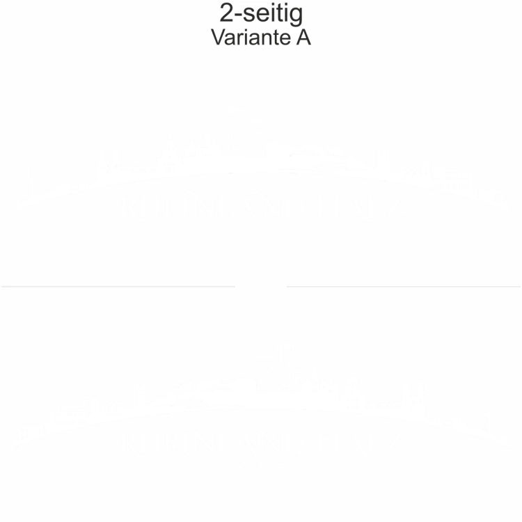 Autoaufkleber Skyline Rheinland-Pfalz - zweiseitig für beide Fahrzeugseiten und Farbauswahl - Variante A