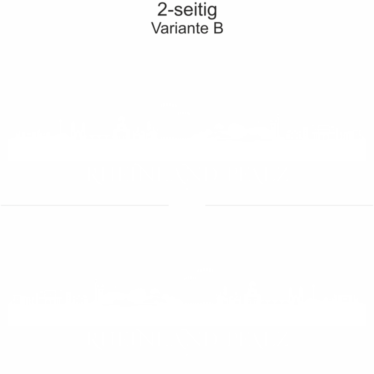 Autoaufkleber Skyline Rheinland-Pfalz | Set - zweiseitig für beide Fahrzeugseiten und Farbauswahl - Variante B