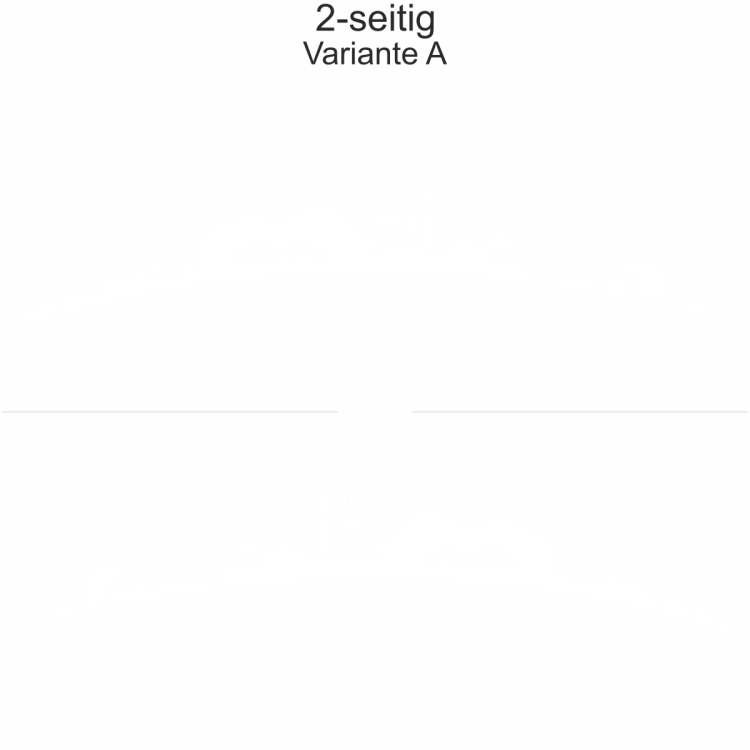 Autoaufkleber Skyline Sachsen-Anhalt | Set - zweiseitig für beide Fahrzeugseiten und Farbauswahl - Variante A