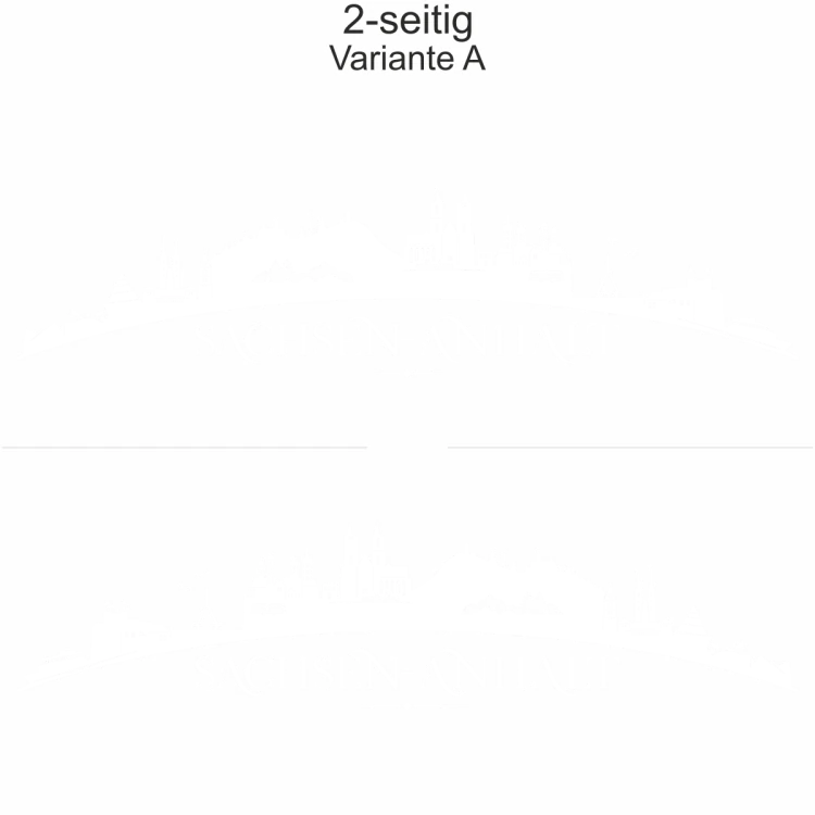 Autoaufkleber Skyline Sachsen-Anhalt - zweiseitig für beide Fahrzeugseiten und Farbauswahl - Variante A