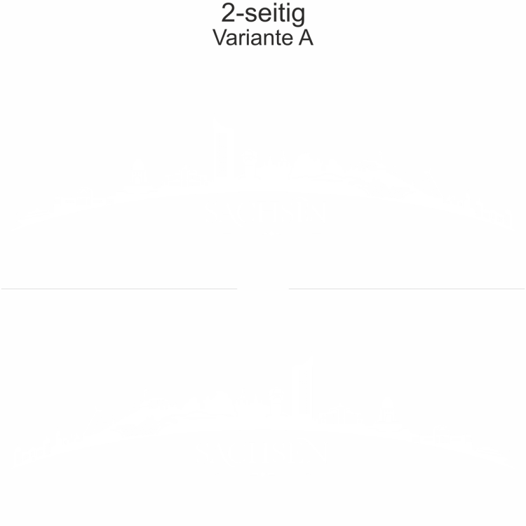 Autoaufkleber Skyline Sachsen | Set - zweiseitig für beide Fahrzeugseiten und Farbauswahl - Variante A