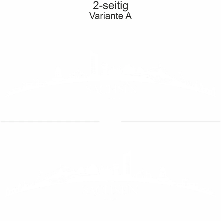 Autoaufkleber Skyline Sachsen - zweiseitig für beide Fahrzeugseiten und Farbauswahl - Variante A