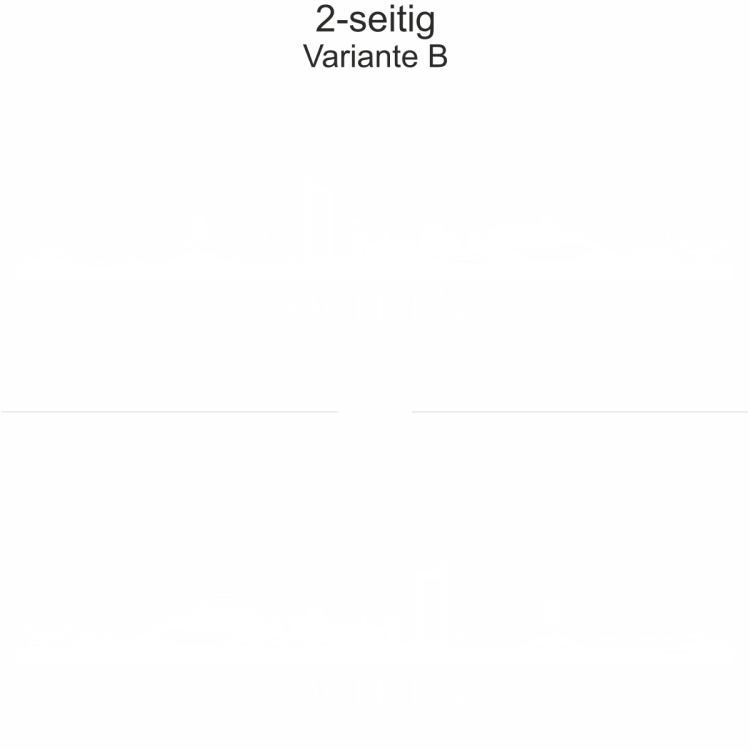 Autoaufkleber Skyline Sachsen | Set - zweiseitig für beide Fahrzeugseiten und Farbauswahl - Variante B