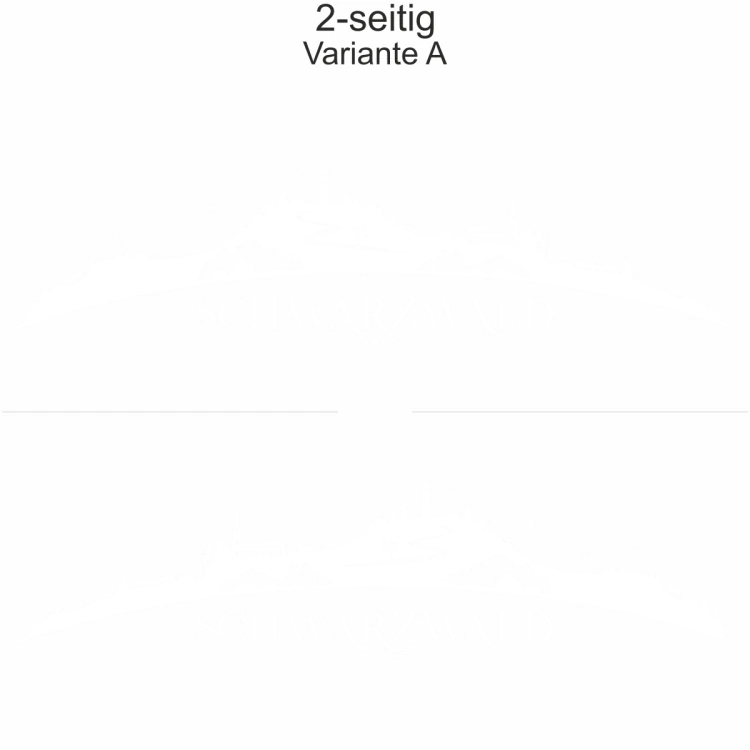 Autoaufkleber Skyline Schwarzwald - zweiseitig für beide Fahrzeugseiten und Farbauswahl - Variante A