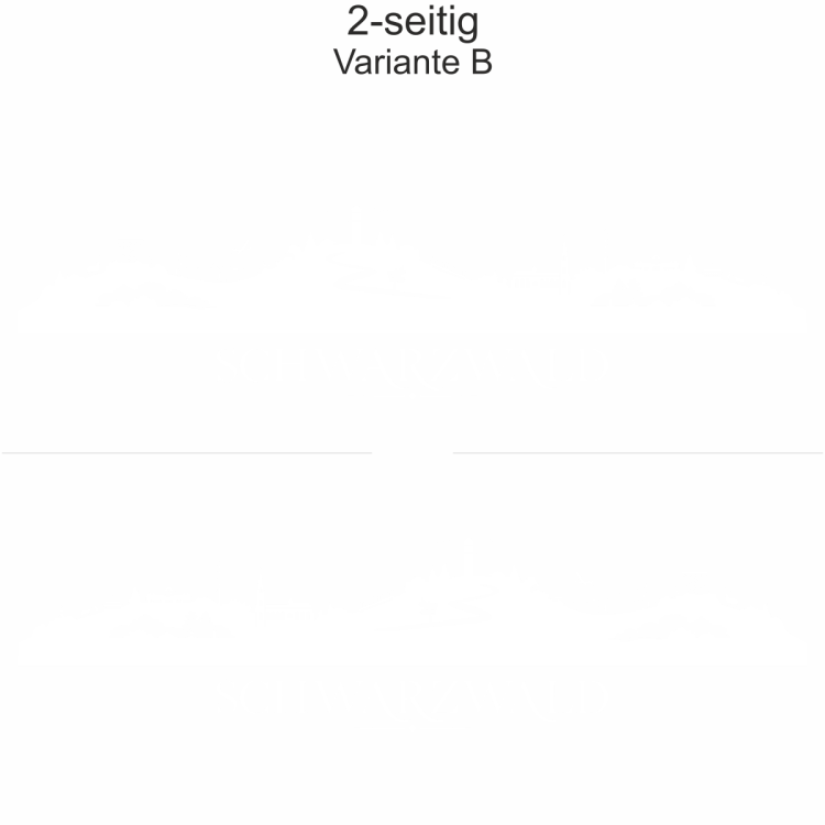 Autoaufkleber Skyline Schwarzwald | Set - zweiseitig für beide Fahrzeugseiten und Farbauswahl - Variante B