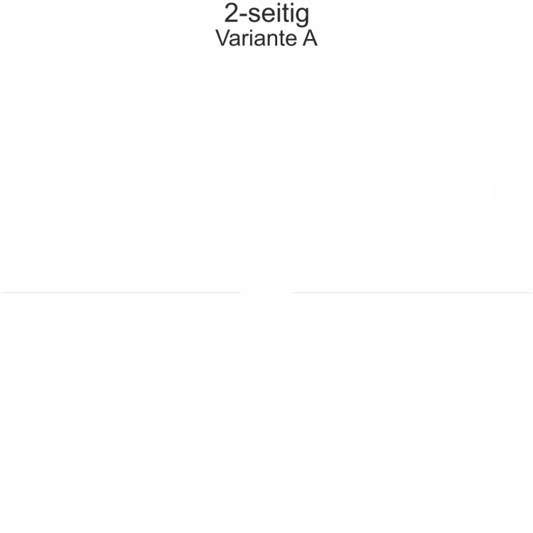 Autoaufkleber Skyline Thüringen | Set - zweiseitig für beide Fahrzeugseiten und Farbauswahl - Variante A