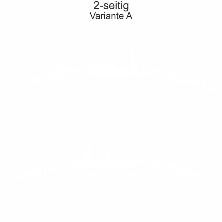 Autoaufkleber Skyline Thüringen - zweiseitig für beide Fahrzeugseiten und Farbauswahl - Variante A