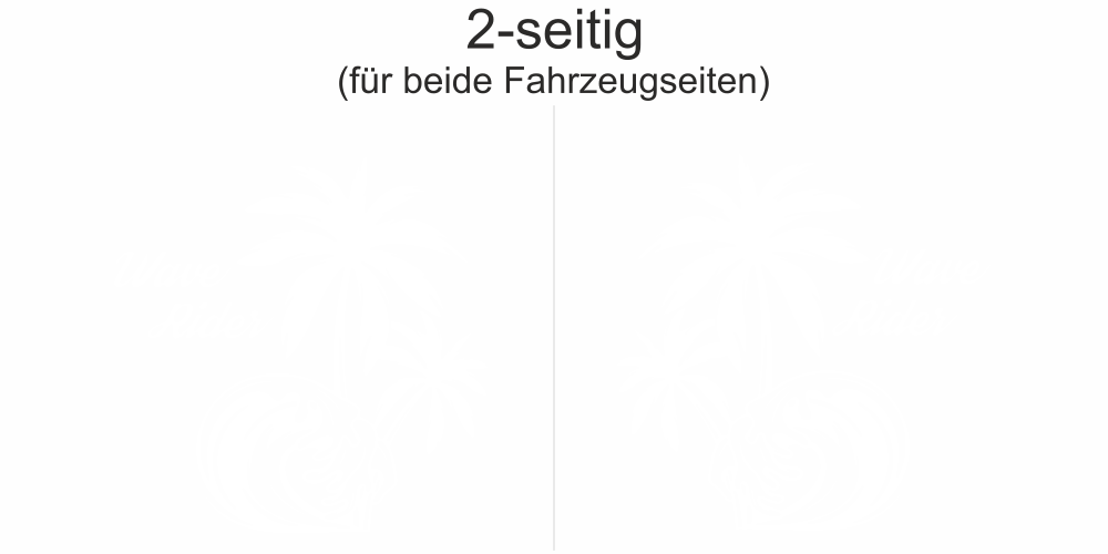 Autoaufkleber Wave Rider | Set für beide Fahrzeugseiten