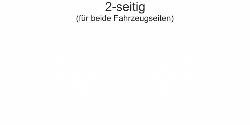 Autosticker Windrose | Set für beide Fahrzeugseiten