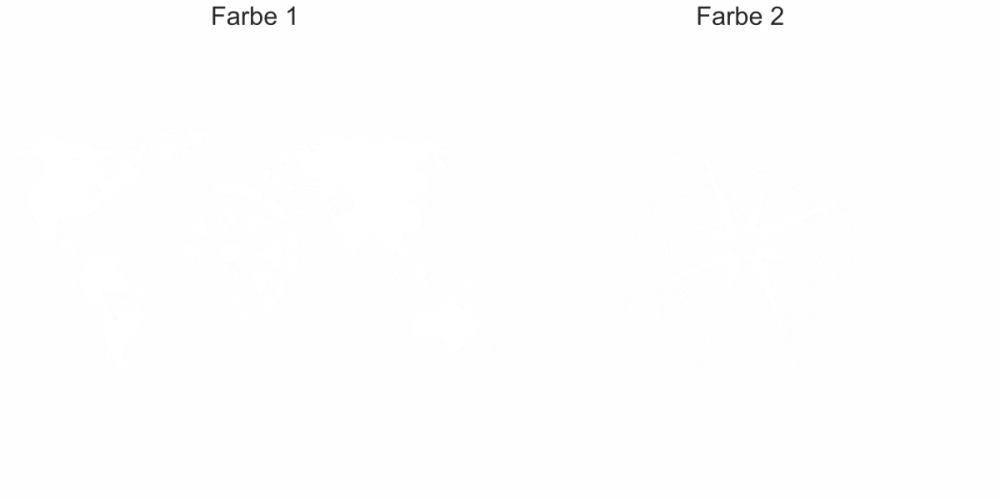 Autoaufkleber Windrose mit Atlas - Ansicht Farbauswahl