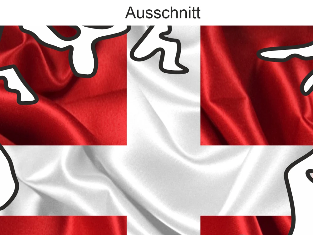 Autodekor Silhouette von Dänemark - Ansicht Ausschnitt