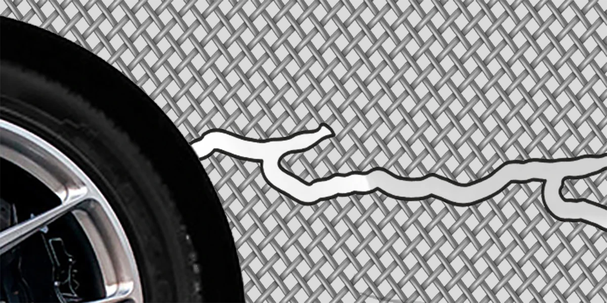 Auto Klebefolie Gitter Design | Set für beide Fahrzeugseiten