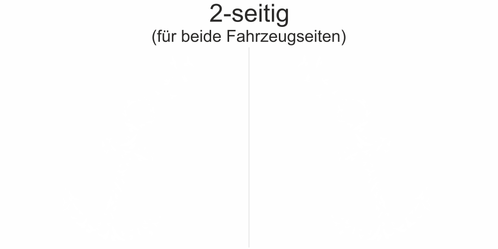 Autoaufkleber Anker aus Vogelschwarm | Set für beide Fahrzeugseiten