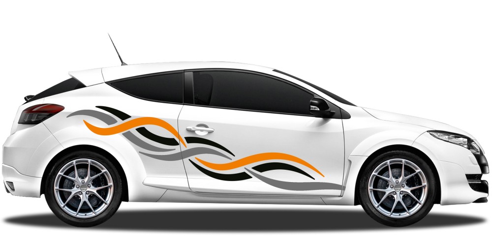 Autosticker mit buntem Tribal