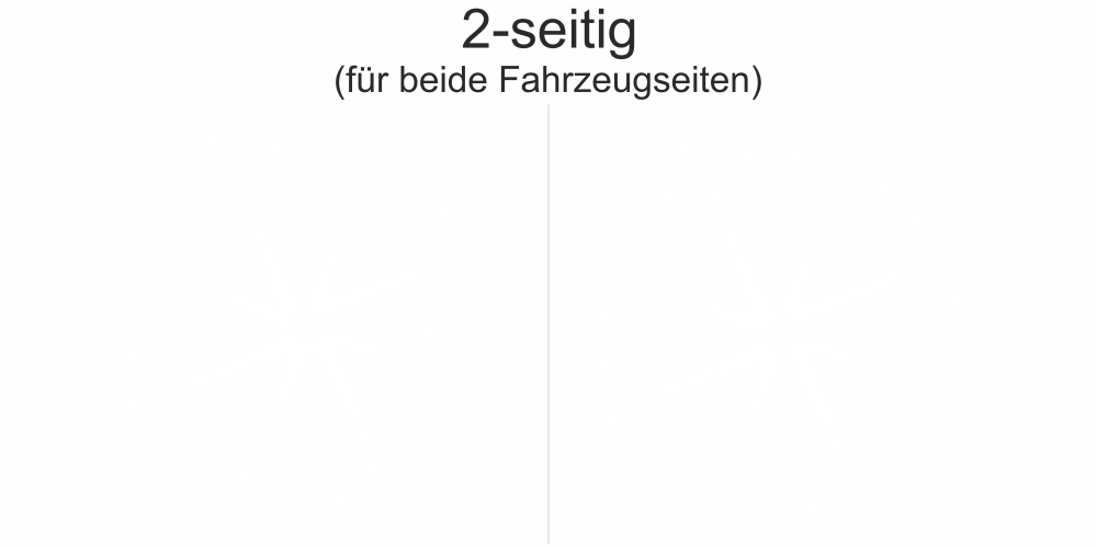 Autotattoo Vintage Windrose | Set für beide Fahrzeugseiten