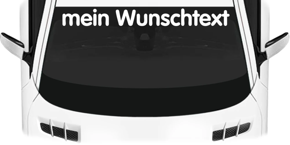Heckscheibenaufkleber Wunschtext | 17