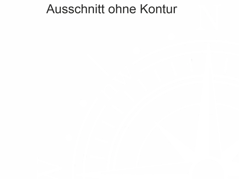Camperaufkleber Kompass ohne Kontur- Ansicht Ausschnitt und Farbauswahl