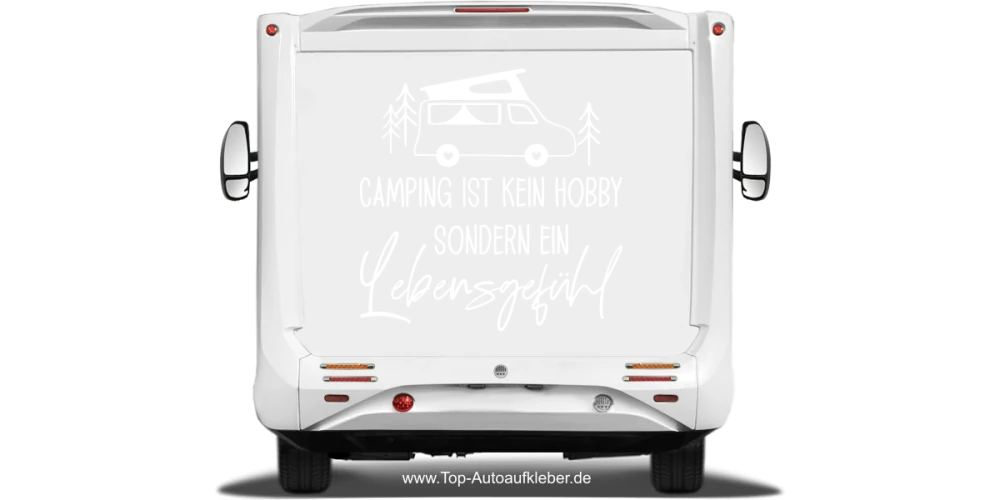 Camperaufkleber Lebensgefühl