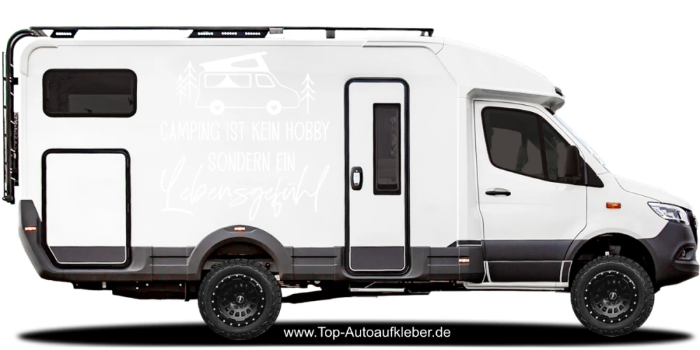 Camperaufkleber Lebensgefühl