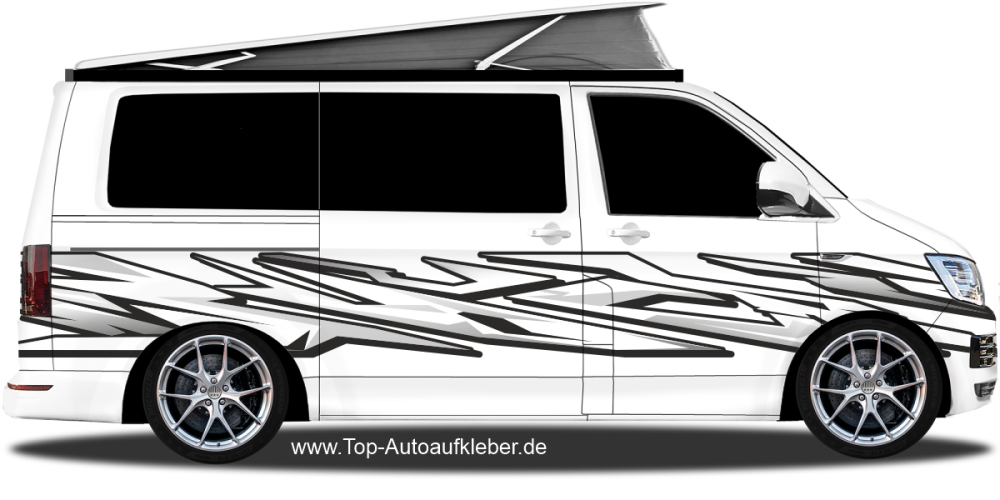 Zierstreifen Graffiti Design | Set für beide Fahrzeugseiten