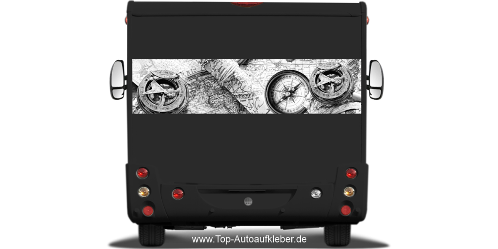 Wohnmobil Dekor Vintage Landkarte