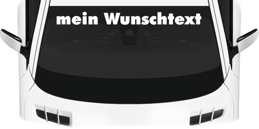 Heckscheibenaufkleber Wunschtext | 24