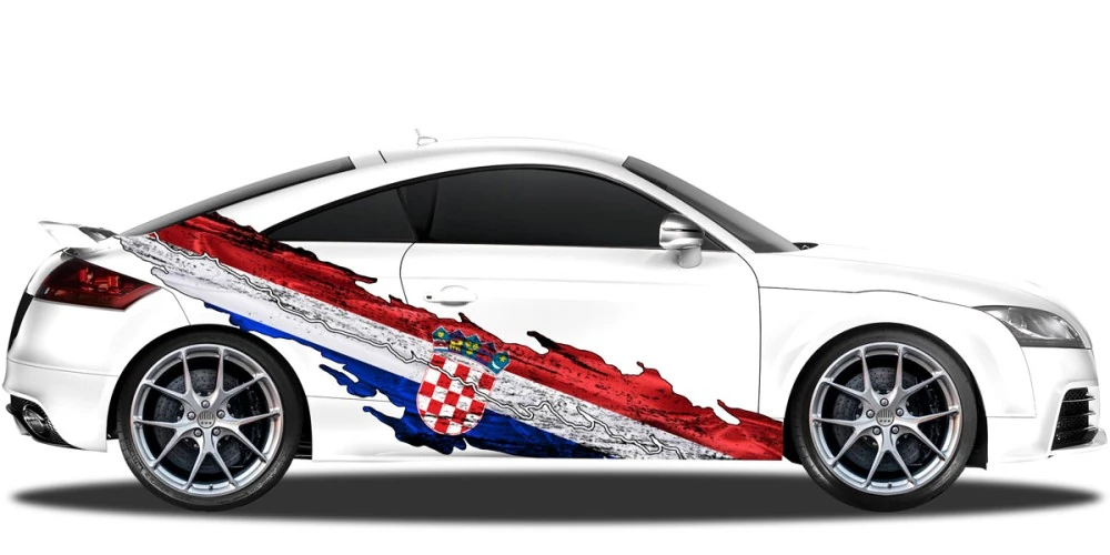 Kroaten Flagge Fahne