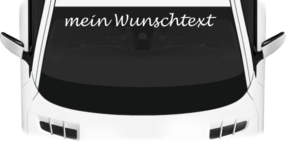 Heckscheibenaufkleber Wunschtext | 6