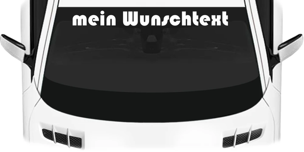Heckscheibenaufkleber Wunschtext | 19