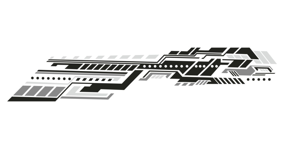 Future Design Auto Seitenaufkleber | Set für beide Fahrzeugseiten