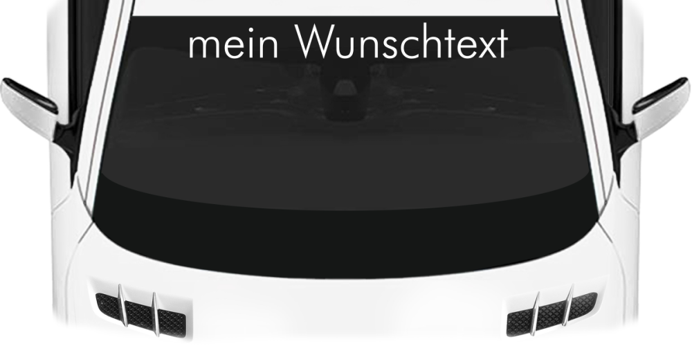 Heckscheibenaufkleber Wunschtext | 22