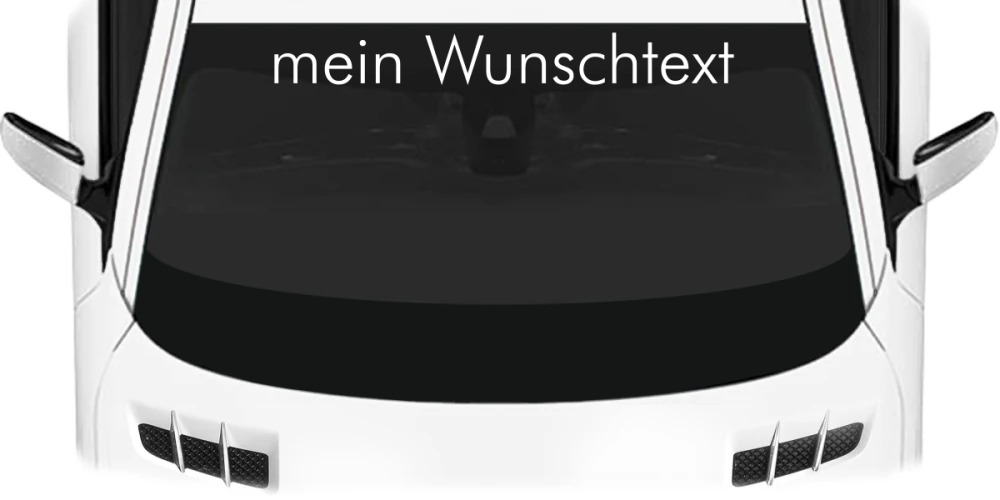 Heckscheibenaufkleber Wunschtext | 22