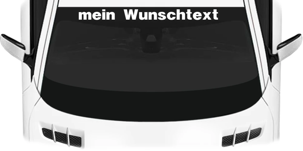 Heckscheibenaufkleber Wunschtext | 27